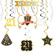 twenty one birthday decoration streamers ornament logo