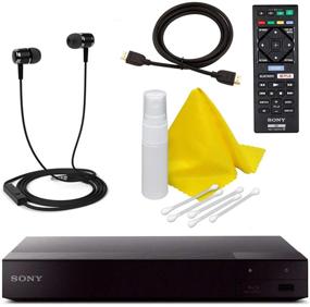 img 2 attached to Sony S6700 Blu-ray 4K-Upscaling Player: Super 📀 Wi-Fi, Remote Control, Maintenance Kit, HDMI Cable, Ear Buds