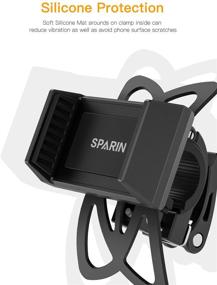 img 1 attached to 🚲 SPARIN Universal Bike Phone Mount: Securely Holds iPhone 11 Pro, Galaxy S20, and More for Safe Cycling Experience