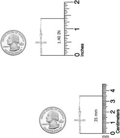 img 1 attached to Женские серебряные крест 💎 серьги-подвески LeCalla - модные и стильные