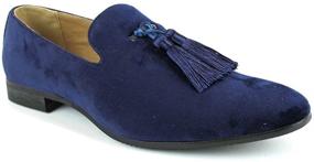 img 2 attached to 👞 Velvet Loafer Tudors Men's Shoes by AZAR MAN