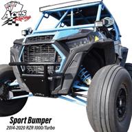 turbo front sport bumper black logo