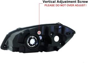 img 1 attached to Сборка фар с хромированным корпусом GCVCB05-A2, совместимая с Chevy Cobalt 2005-2010 / Pursuit 2005-2006 / Pontiac G5 2007-2009 - прозрачная линза с янтарными отражателями