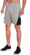 🏃 efficient ezrun men's 7 inch quick dry running shorts with liner & zip pocket - ideal for workout, sports & fitness логотип