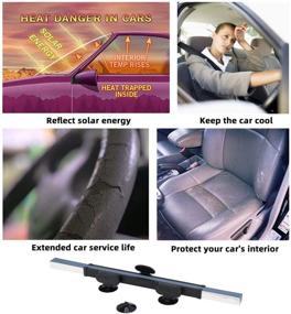 img 2 attached to ☀️ Stay Cool and Protected: Cordless Cellular Sun Visor for Cars - Blocks 99% UV Rays, Fits Most Models, Retractable Windshield Sun Shade