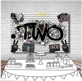 img 2 attached to 🎉 Hip Hop Graffiti Brick Wall: Trendy & Legit 2 Quit Birthday Party Theme Photography Backdrops for Kids Boys or Girls - Happy Birthday Party Photo Background Studio Props & Supplies - High-quality 5x3ft Vinyl