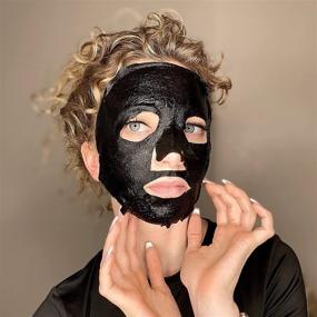 img 1 attached to 🌹 MECMOR Black Facial Treatment Mask - Blackhead Removal, Fine Line Reduction, Rose Serum for Brightening Hydration - Dry, Oily Skin, Vegan