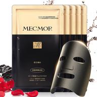 🌹 mecmor black facial treatment mask - blackhead removal, fine line reduction, rose serum for brightening hydration - dry, oily skin, vegan logo