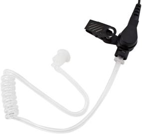 img 1 attached to AbcGoodefg FBI Style Surveillance Covert Headset Earpiece Mic For HYT (Hytera) Radios Motorola Radios CLS1110 CLS1410 CLS1413 CLS1450 CLS1450C CP200 PR400 CP100 TC-500 (2 Pack)