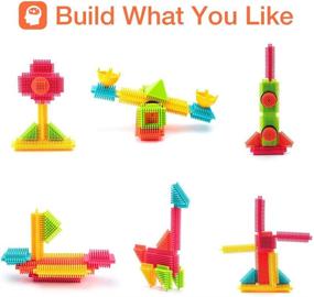 img 1 attached to 🧩 Enhance Learning with Lekebaby Bristle Building Educational Stacking