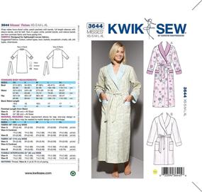 img 2 attached to K3644 Robes Sewing Pattern XS S M L XL