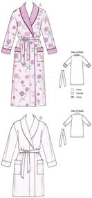 img 1 attached to K3644 Robes Sewing Pattern XS S M L XL