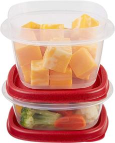 img 3 attached to 🥡 Rubbermaid Easy Find Lids Food Storage Containers, Racer Red, 6-Piece Set - Convenient and Versatile Kitchen Storage Solution