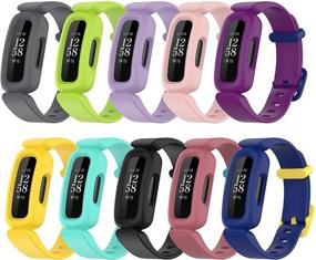 img 4 attached to Compatible Colorful Accessories Replacement Wristbands Wearable Technology for Accessories