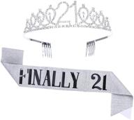 topfunyy 21st birthday tiara sash logo