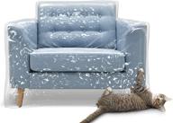 🐾 pet-friendly plastic recliner armchair cover: cat scratching protector & clawing deterrent | thick clear vinyl slipcover for heavy duty protection | waterproof furniture covers for storage, moving, and more logo