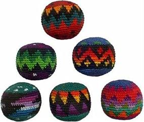 img 2 attached to 🎨 Colorful Set of Multicolor Design Hacky Sacks: Enhance Your Footwork & Coordination