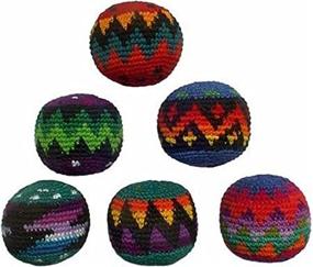 img 1 attached to 🎨 Colorful Set of Multicolor Design Hacky Sacks: Enhance Your Footwork & Coordination