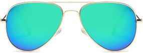 img 2 attached to 🕶️ SOOLALA Kids UV400 Anti-Reflective Aviator Polarized Sunglasses with Enhanced Protection