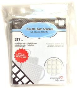 img 3 attached to SCRAPBOOK ADHESIVES BY 3L, White 3L Scrapbook Adhesive Permanent Thin Pre-Cut 3D Foam Squares: Mixed Variety, 217pk, Set of 10 - Ultimate Crafting Companion!