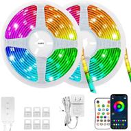 🔮 loisfan rgbic led strip lights 32.8 feet: music sync, color changing for home, kitchen, bedroom, party - app & remote control, 12v power supply логотип