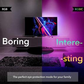 img 2 attached to 🔮 Loisfan RGBIC LED Strip Lights 32.8 Feet: Music Sync, Color Changing for Home, Kitchen, Bedroom, Party - App & Remote Control, 12V Power Supply