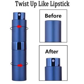 img 1 attached to 🧴 Travel Essential: Twist Perfume Atomizer for Convenient On-the-Go Fragrance