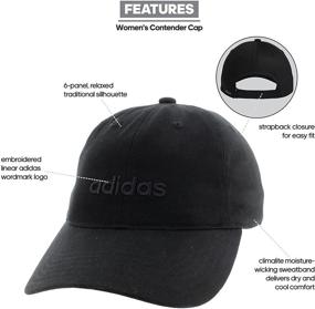 img 2 attached to Adidas Contender Relaxed Adjustable Black Sports & Fitness and Team Sports