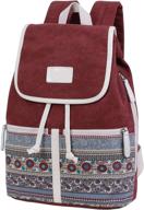 arcenciel backpack canvas rucksack shoulder backpacks logo