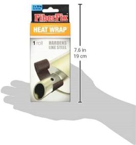 img 1 attached to 🔥 FiberFix Heat Wrap for Exhaust Pipes and High-Temperature Repairs, 2x70 inches (Pack of 2)