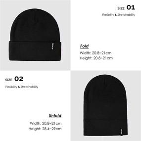 img 2 attached to 🧢 FURTALK Unisex Cuffed Knit Cap - Winter Beanie for Men and Women, Plain Skull Hat for both Men and Women