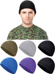 img 3 attached to 🚴 SATINIOR 6-Piece Unisex Cooling Helmet Liner Skull Cap for Cycling, Sports & Athletics - Sweat-Wicking Headwear