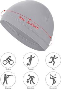 img 2 attached to 🚴 SATINIOR 6-Piece Unisex Cooling Helmet Liner Skull Cap for Cycling, Sports & Athletics - Sweat-Wicking Headwear