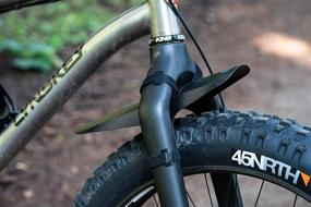 img 1 attached to 🚲 PDW Mud Shovel 6.5 Fat Bike Fork Fender - Black Topo (373)