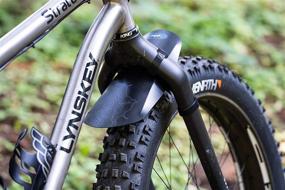 img 3 attached to 🚲 PDW Mud Shovel 6.5 Fat Bike Fork Fender - Black Topo (373)