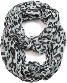 img 2 attached to Scarfands Leopard Infinity Scarf Camel Women's Accessories