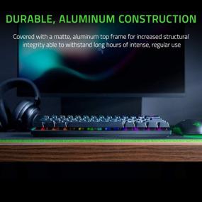 img 2 attached to Razer Huntsman Mini 60% Gaming Keyboard + PBT Keycap + Coiled Cable Upgrade Set Bundle: Classic Black/Clicky Optical - Razer Green