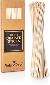 img 3 attached to NatureCore Rattan Reed Diffuser Sticks - 100 PCS of 10 Inch Natural Essential Oil Aroma Diffuser Fragrance Sticks