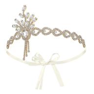 💐 lurrose vintage headpiece 1920s leaf medallion headband - perfect hair accessory for women at weddings, bridal parties, and themed events! logo