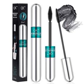 img 4 attached to 🌿 Natural Lengthening and Thickening 4D Silk Fiber Lash Mascara - 2 in 1 Thrive Mascara, Superstrong and Clump-Free for Long-Lasting Beauty and Charming Eye Makeup Effects