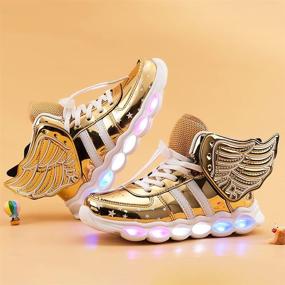 img 1 attached to 👟 BFOEL Waterproof Breathable Sneakers for Girls - Colorful Athletic Shoes
