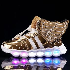img 3 attached to 👟 BFOEL Waterproof Breathable Sneakers for Girls - Colorful Athletic Shoes