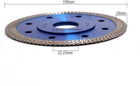 img 1 attached to 💎 2Pcs/Lot 4 Inch Super Thin Diamond Tile Blade - Ideal for Cutting Granite, Marble, Ceramics, Porcelain Tiles