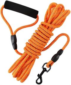 img 4 attached to 🐶 Vivifying Dog Check Cord: 20FT/6M Floatable Long Reflective Training Rope with Soft Handle - Ideal for Hiking, Camping, Walking, Running