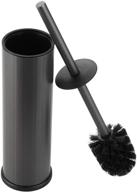 gray bgl freestanding aluminium toilet brush holder for bathroom storage and organization, sturdy toilet bowl cleaner brush organizer, space saving solution logo