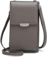 lightweight women's small leather crossbody handbag, shoulder bag with cellphone wallet purse logo