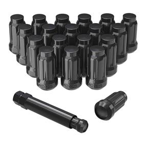 img 4 attached to 🔧 YITAMOTOR 12x1.25 Black Lug Nuts: Conical Seat, Spline Drive, Compatible for Infiniti Nissan Scion Subaru | 1.38" Tall | 1 Lug Nut Key Included | 20+1Pcs