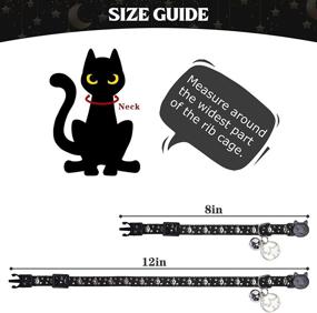 img 3 attached to 🐱 Set of 3 TAILGOO Luminous Cat Collars - Adjustable Collars for Small and Medium Kitties and Kittens, featuring Charming Star Pattern, Ensuring Pet Safety