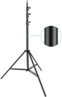 📷 neewer pro studio photography tripod stand - heavy-duty 13ft/4m spring cushioned aluminum alloy light stand for photo studio, adjustable height logo