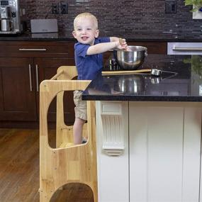 img 1 attached to 🍽️ KATANABANA Kids Kitchen Stool Helper - Enhance Your Kids' Home Store Experience!